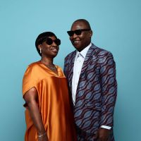 Portrait promotionnel d'Amadou et Mariam. Les artistes se sont produits sur la scène de la Confluence le vendredi 11 mars 2022.